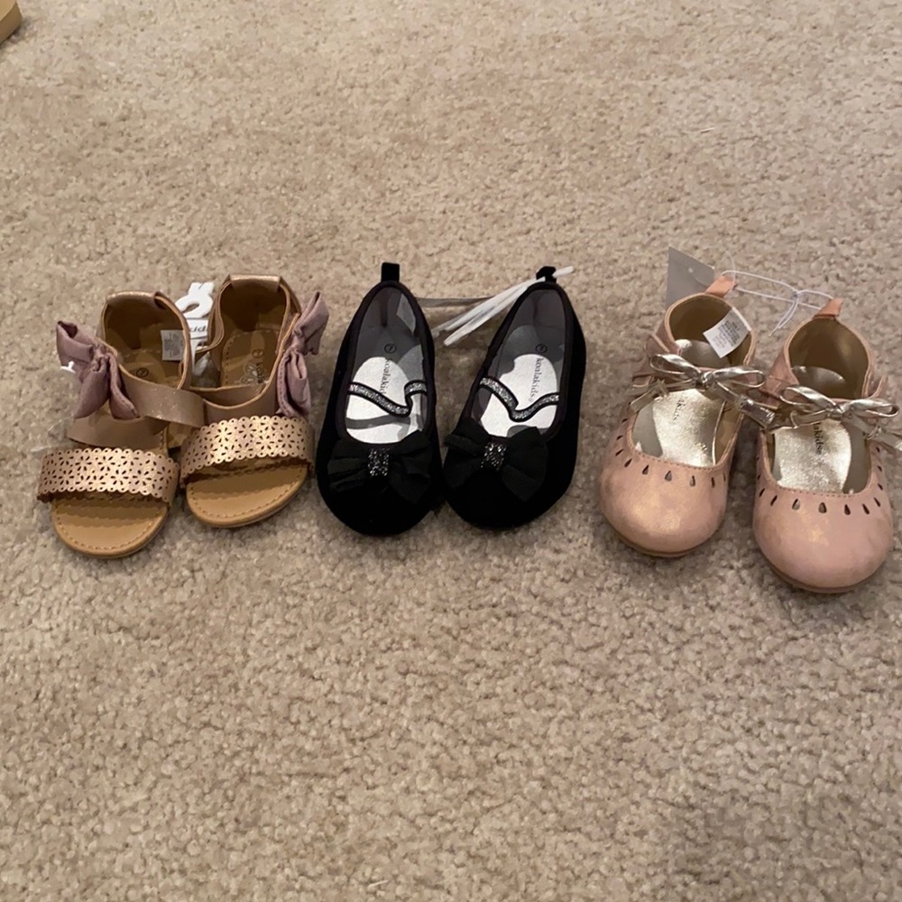 Koala kids size 7 girls shoes. 3 pair. All new.